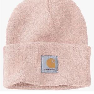 Carhartt Men's Knit Cuffed Beanie. Color Ash Rose/Marshmallow Marl